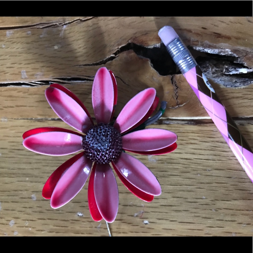 Vintage Flower Child Brooch 1960